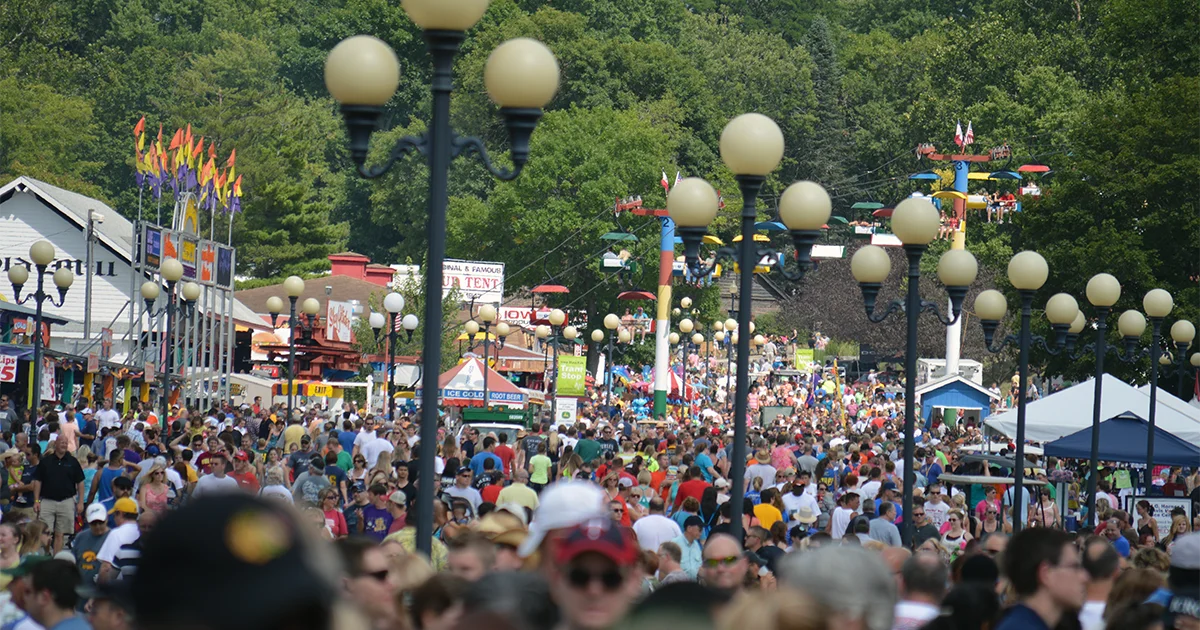 A scene from the Iowa State Fair in Des Moines.