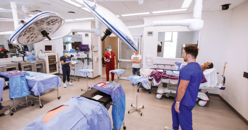 The Rakowski Surgical Skills Lab within DMU’s Simulation Center.