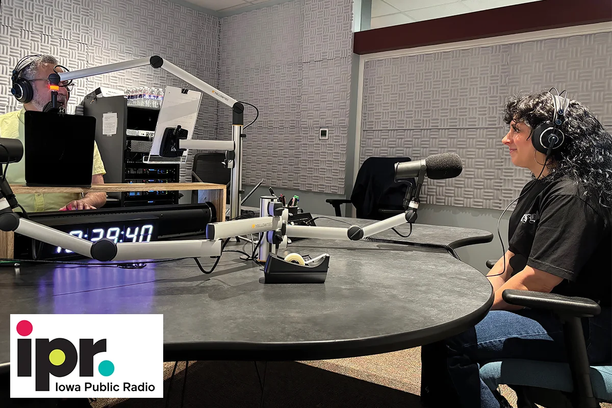 Julie Meachen joined Iowa Public Radio for an on-air interview.
