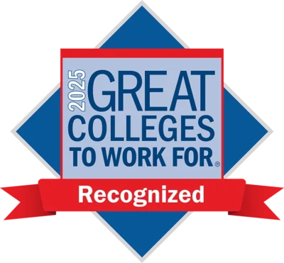 2025 Great Colleges to Work For recognition badge