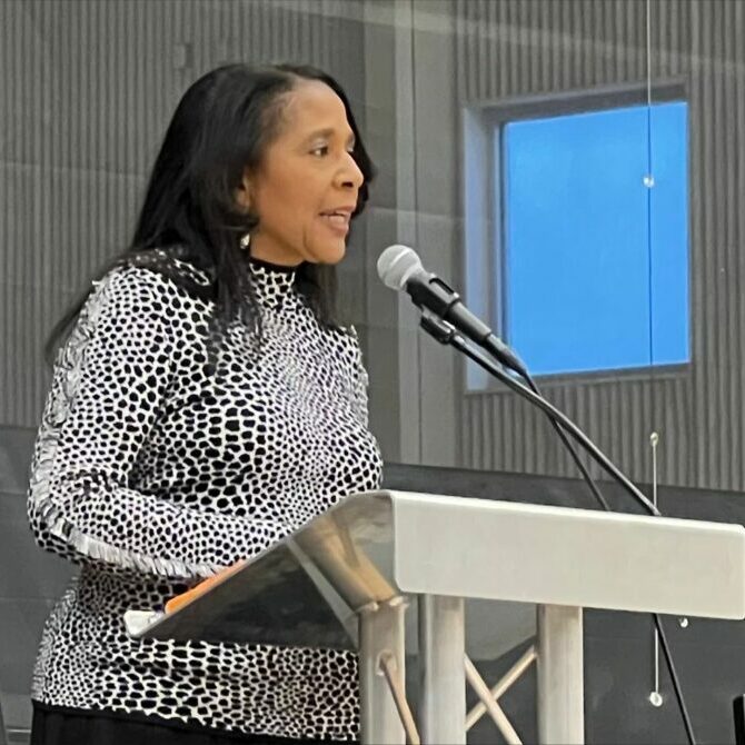 Angela L. Walker Franklin, Ph.D. at 2024 West Des Moines MLK Jr. Day Celebration